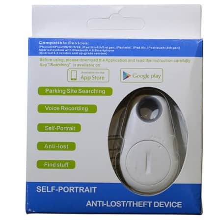 Smart Tag Wireless Bluetooth Tracker and Locator, Anti-lost alarm -  WHITE_0